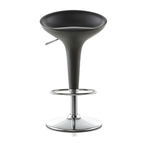 Magis Tabouret Réglable Bombo (Gris Anthracite - Acier Et Abs)