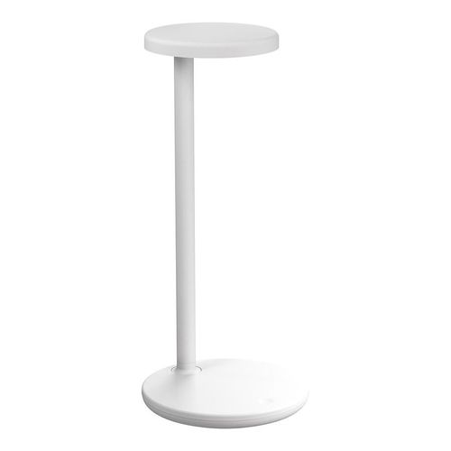 Flos Lampe De Table Oblique Qi (2700k, Blanc Opaque - Aluminium Et Pmma)