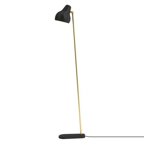 Louis Poulsen Lampadaire Vl38 (Noir - Aluminium Et Laiton)