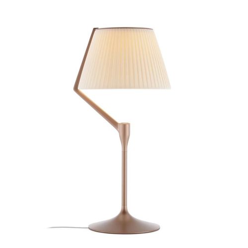 Kartell Lampe De Table Angelo Stone (Cuivre - Aluminium Moulé Sous Pression, Technopolymère Thermoplastique Transparent Et Tissu)