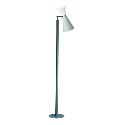 Nemo Lampadaire Parliament (Blanc / Gris - Aluminium)