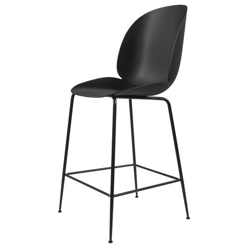 Gubi Tabouret Beetle Counter Chair Base Noire (Black - Polypropylène Et Acier)