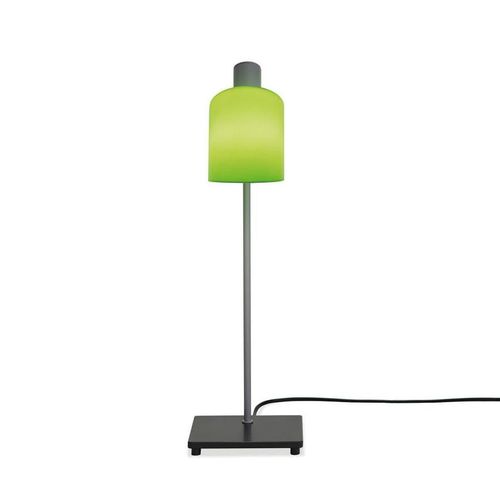 Nemo Lampe De Table Lampe De Bureau (Vert - Acier Peint Gris Et Verre)