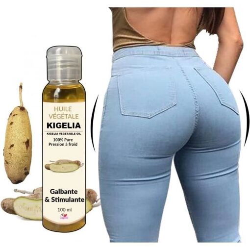 Huile De Kigelia Africana Extra Vierge - Volume Fesses, Hanches, Poitrine, 1 Litre