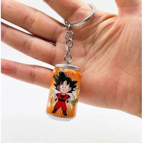 Porte-Clés Sangoku Dragon Ball Z Dessin Animé Manga Son Goku Jouets Cadeaux Pour Enfants Canette 4 Cm