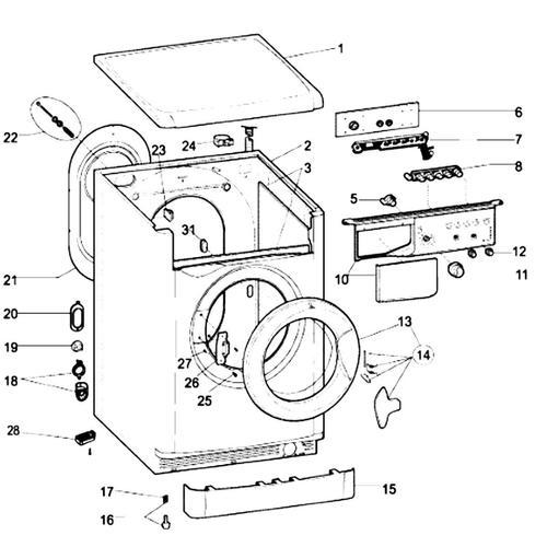 Hublot complet (repère 13) d'origine Lave-linge (C00610624 488000610624 BAUKNECHT INDESIT)