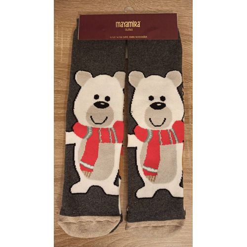 2 Paires De Chaussettes De Noël Fantaisie.