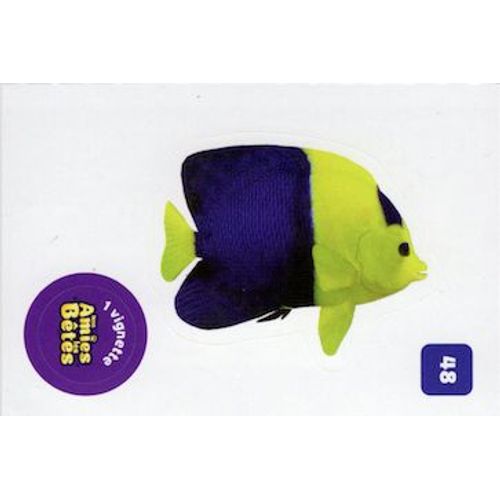 Autocollant Sticker Image Spa, Nos Amies Les Bêtes : 48 - Poisson Ange / Cora Match 2024