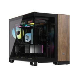 Boitier PC Mini Tour Micro ATX Corsair 2500X avec panneaux vitrés - Noir/Marron
