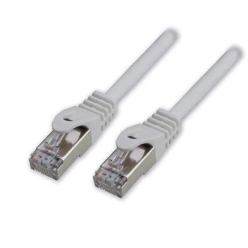 MCL - Câble réseau - RJ-45 (M) pour RJ-45 (M) - 10 m - S/FTP - CAT 6a - sans halogène, sans crochet - blanc