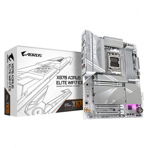 Gigabyte Carte Mère X870 A Elite Wf7 Ice - Prend En Charge Les Proces