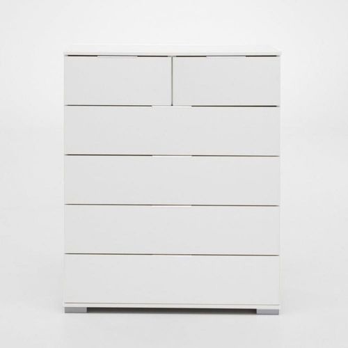 Commode Ensse 6 Tiroirs Blanc