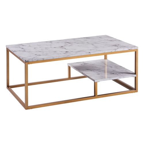 Table Basse Moderne Teamson Home Marmo Effet Marbre Pour Salon Vnf-00036