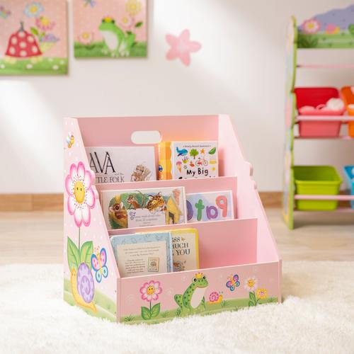 Meuble De Rangement Livres Magazines Étagère Bibliothèque Enfant Fille Magic Garden Fantasy Fields Ven-Td-13142a