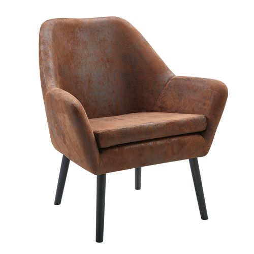 Fauteuil Cabriolet Rétro Moderne Tissu Effet Vieilli Salon Teamson Home Divano Vnf00033afeu