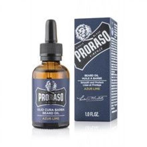 Proraso - Azur Lime Beard Oil - Beard Oil With Mediterranean Citrus 30ml 