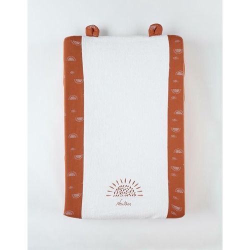 Matelas À Langer 45x67 Cm Avec Housse Élastique Absorbante Écru/Caramel - Noukie's