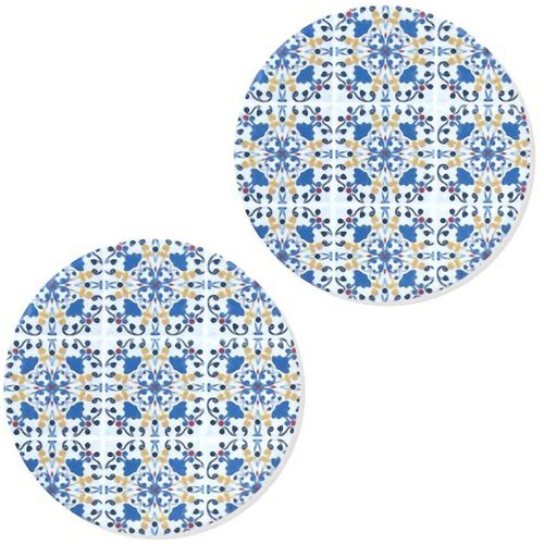 Set De 2 Sous-Verres Carreaux De Ciment