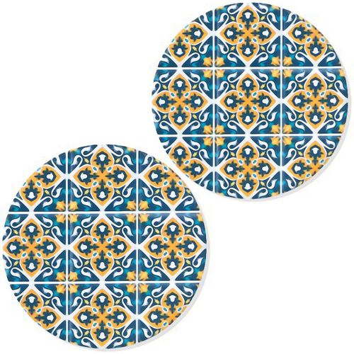 Set De 2 Sous-Verres Carreaux De Ciment