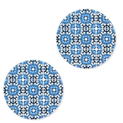 Set De 2 Sous-Verres Carreaux De Ciment