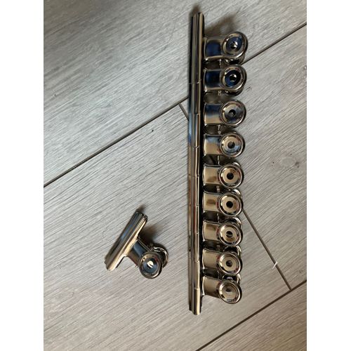 10pcs Pince En Acier Inoxydable Pince À Feuilles Mobiles