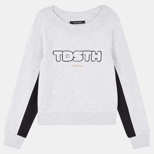 Teddy Smith Sweat Fancy À Col Rond Gris Clair