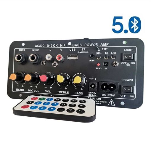 Amplificateur Karaoké Numérique LZSIG LAMP1 - Couleur Noir, Avec Télécommande, Ouvert Mais Jamais Utilisé