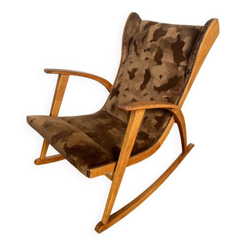 Rocking Chair Vintage Scandinave 1950 1960 Bois