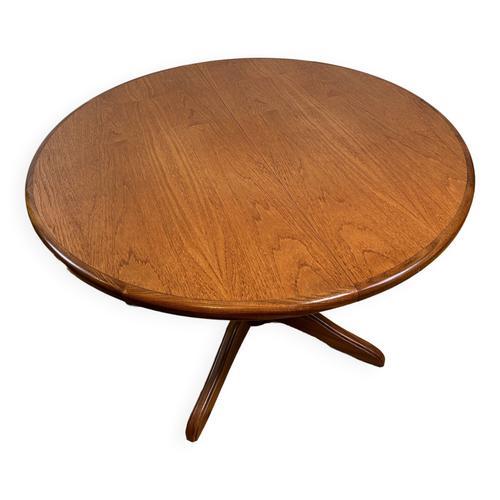 Table Manger Ronde Extensible En Teck De Style Rtro Du Milieu Du Sicle Par Gplan 1970 Marron