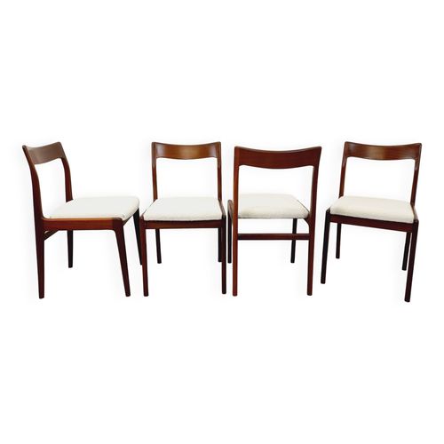 Suite De 4 Chaises Scandinaves Vintage En Teck Des Annes 60 Bois