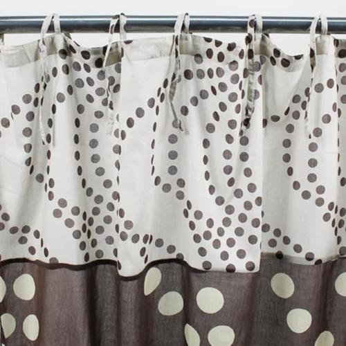 Dots Voilage Coton (110x250cm) Chocolat - Monbe...