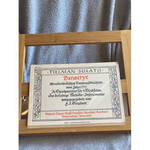Tielman Susato Danserye Vol. 1 Giesbert Partition Flute A Bec Schott