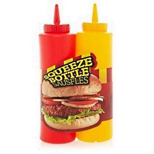 Set 2 Bouteilles Pour Sauce Style Americain Ketchup Mayo 21 Cm Cuisine