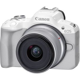 Canon EOS R50 24.2 mpix + Objectif 18-45 mm (blanc)