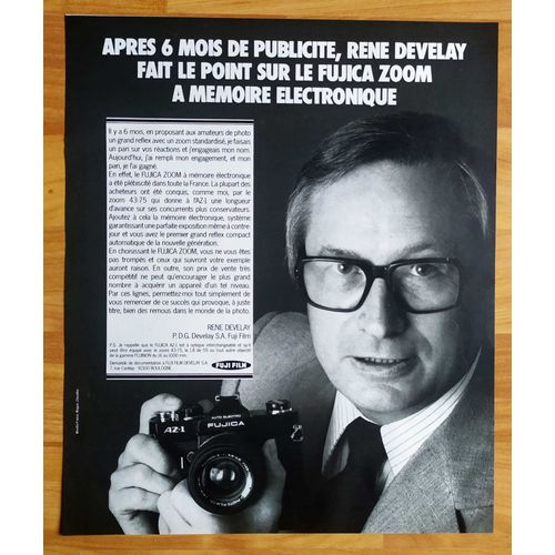 Publicité Papier - Appareil Photo Fujica Az-1 De 1978