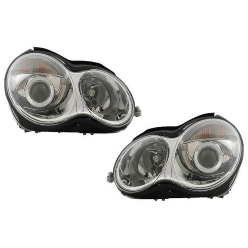 Phares Pour Mercedes Classe C W203 07.00-03.2004 Halogènes Chromé H7 Headlights