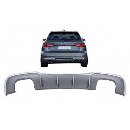 Diffuseur Pare-Chocs Pour Audi A3 8v Facelift 16-19 S-Line Hatchback Sportback S3