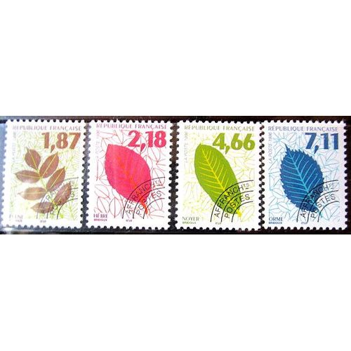 1996. Série Complète Préob236 À Préob239: Feuilles D'arbres (2).