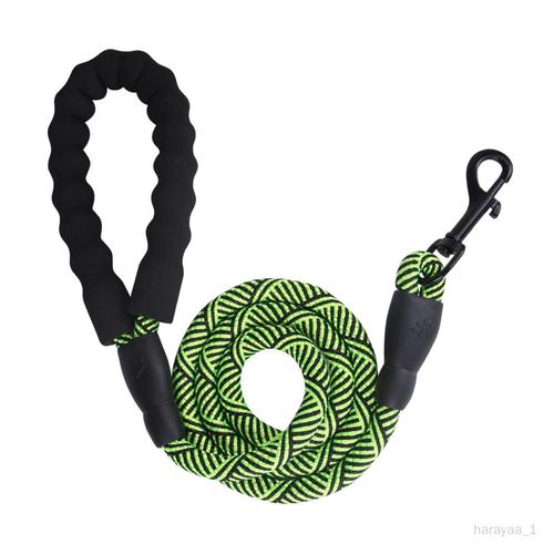 Slip Lead Dog Leash Traction Rope Mousqueton Daycare For Running Training Cat Vert