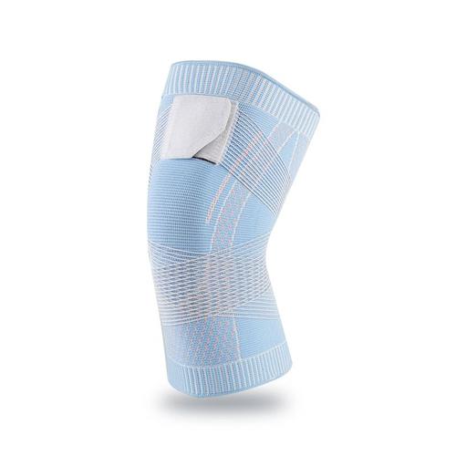 couleur Bleu-1Pcs Taille M genouillère de sport en éponge épaisse pour femme,  protection des genoux, pour la danse à roulettes