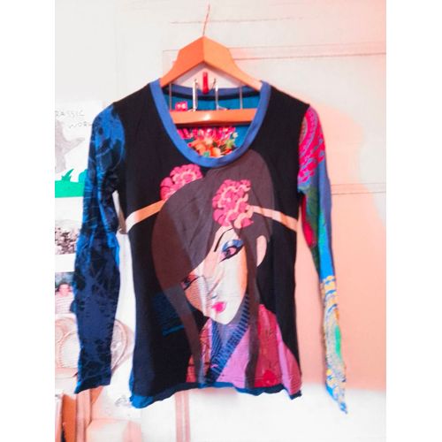 Tee-Shirt Coloré 38 M Desigual.