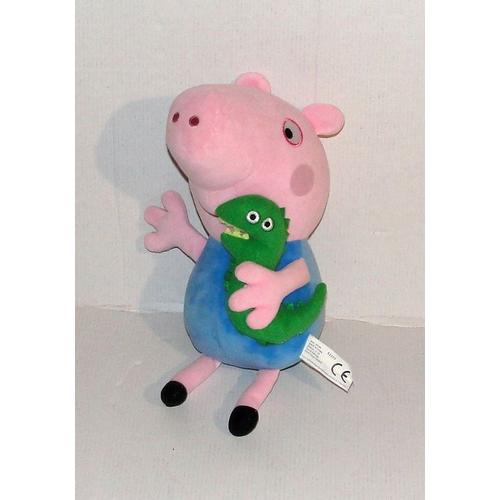 Peluche Peppa Pig George Avec Son Doudou Dragon Vert Bandai 2003