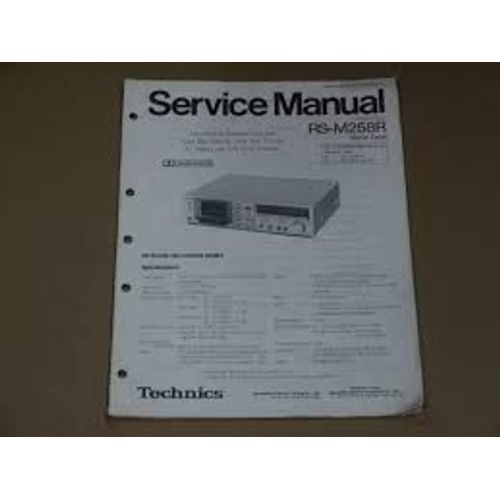 Notice D'utilisation Platine Technics Rs M-225