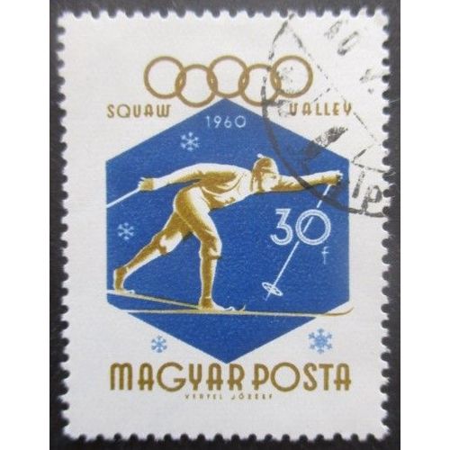 Hongrie N°1353 Jeux Olympiques D'hiver Squaw Valley 1960 Oblitéré