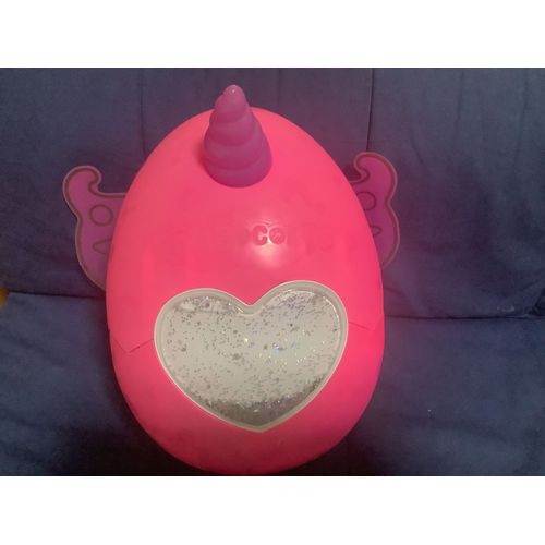 ?Uf Rose Rainbocorn Avec Une Corne De Licorne Violette Et Des Ailes Violet-Rose