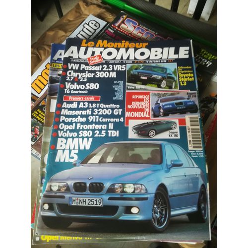 Le Moniteur Automobile 1170 De 1998 Porsche 911 Carrera 4,Opel Frontera,Audi A3 Quattro,Bmw M5,Volvo S80 16 Geartronic,2.5d,Packard Patrician,Maserati 3200 Gt,Dodge Dakota Rt Club Cab,Durango 5.9,Chry