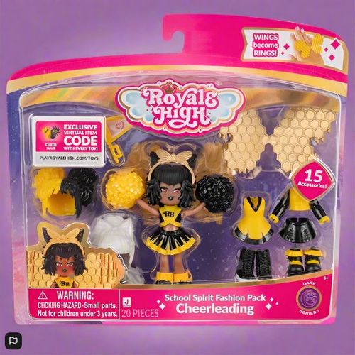Royale High School Spirit Fashion Pack Cheerleading - Series 1 Dark Doll