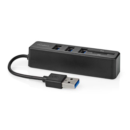 Nedis Ccgb60250bk01 Hub & Concentrateur Usb 2.0 Type-a 480 Mbit/s Noi