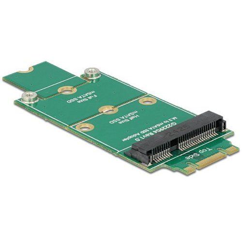 Delock Adapter mSATA > M.2 NGFF - Contrôleur de stockage - mSATA - mSATA - M.2 Card