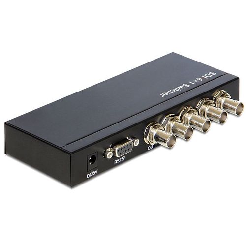Delock 4 > 1 - Commutateur vidéo x 3G-SDI - de bureau